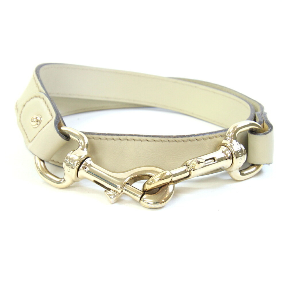 Gucci Shoulder Strap, Ivory Leather, Replacement Bag for Women, GUCCI